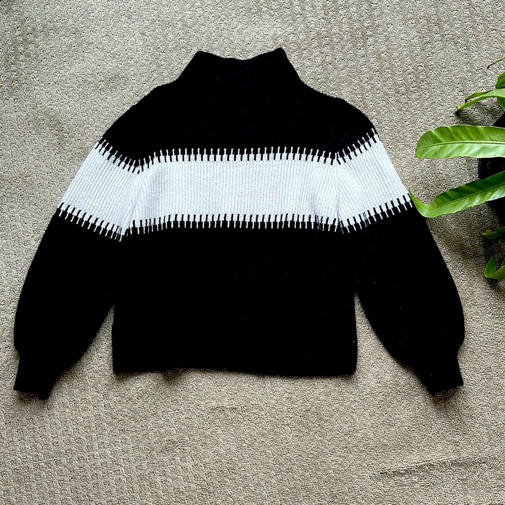 Mock turtle neck sweater